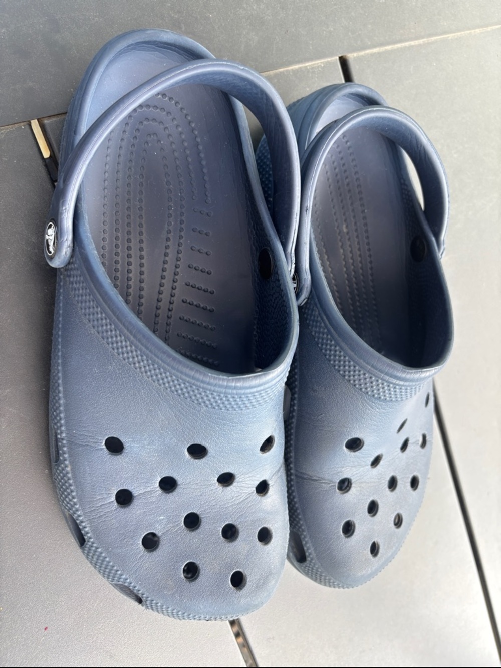 CROCS Unisex Navy Blue Classic Clogs